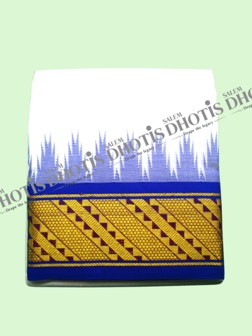 Honeycomb crossline border Thalampoo Dhotis [Original]
