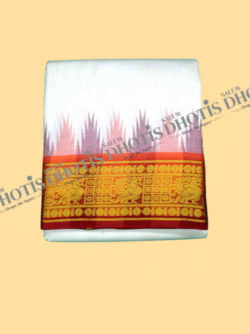 Rudraksham & Annam Border Thalampoo Dhoti [Original]