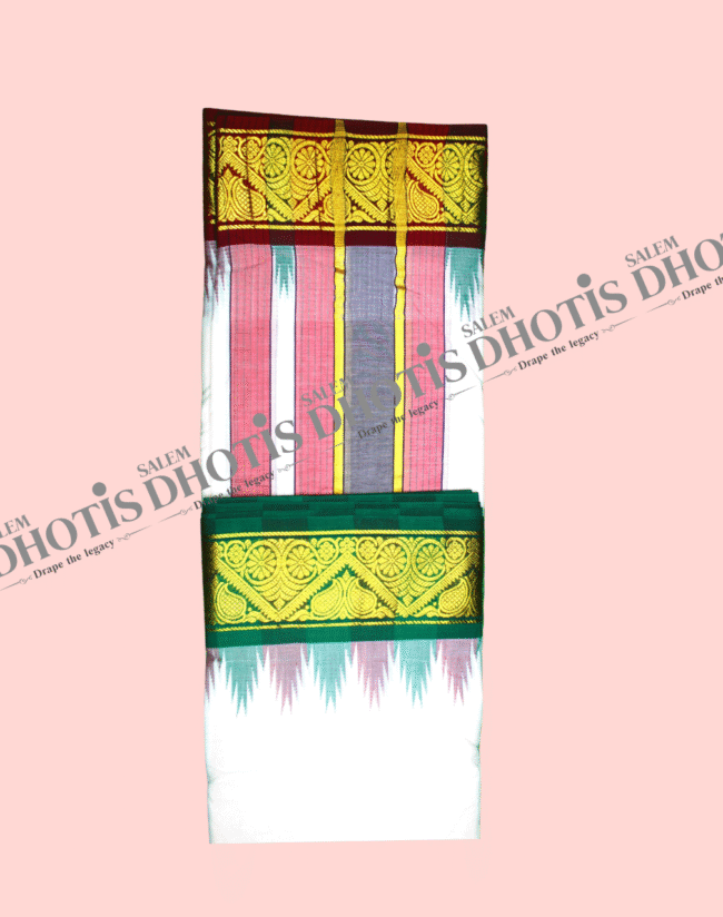M Border Thalampoo Dhotis [Original] - Image 2