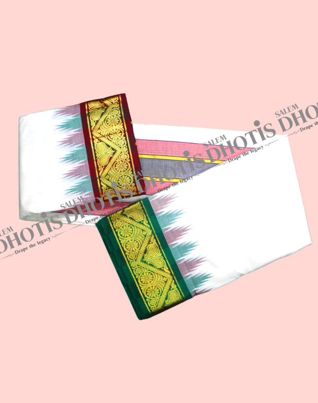 M Border Thalampoo Dhotis [Original] - Image 3